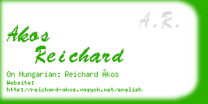 akos reichard business card
